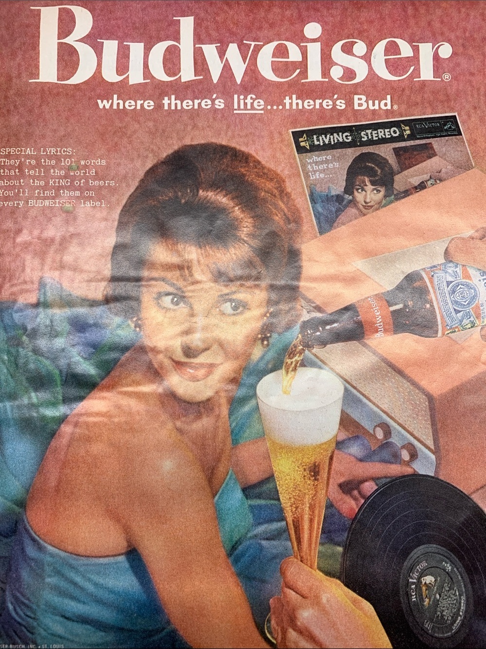 Vintage Budweiser Ad from Look Magazine March 1, 1960
